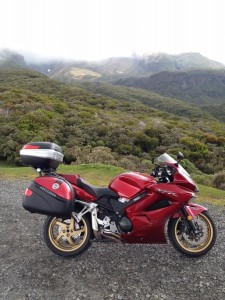 Honda VFR800 - Stratford Ski field, Mount Egmont, Taranaki